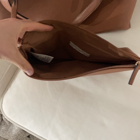 Cognac Leather Work Bag - Picture 3 of 4